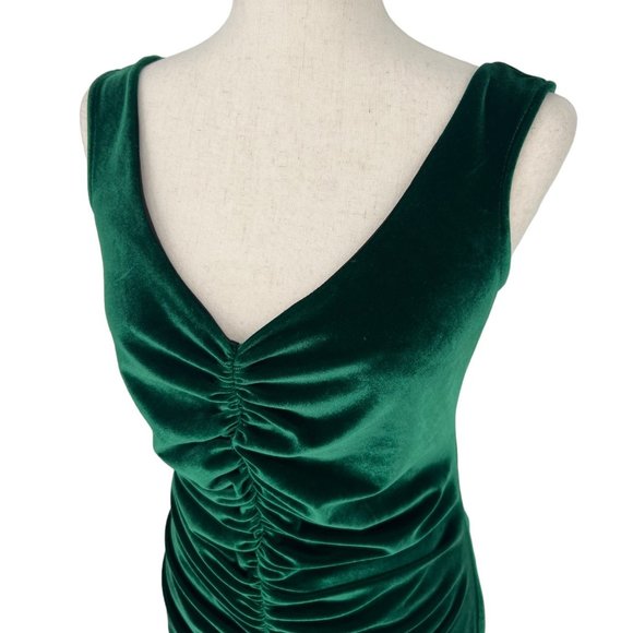 Bettie Page Velvet Wiggle Dress | Extra Large - Picture 5 of 11